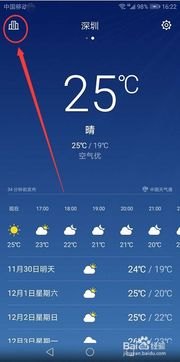 华为手机天气怎么设