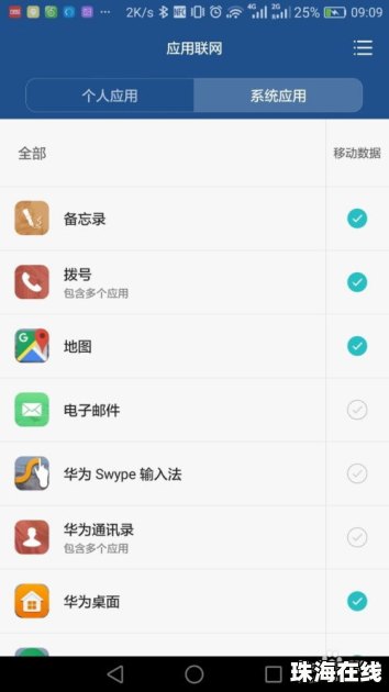 怎么把华为手机流量