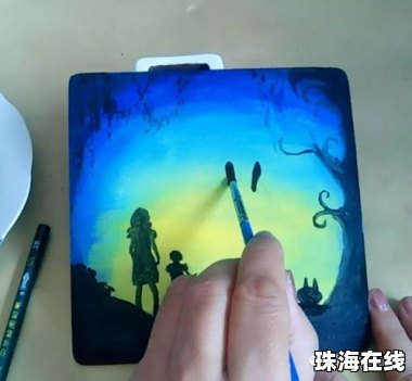 华为手机怎么画画星空