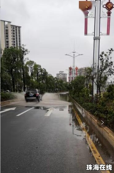 石家庄暴雨 街道成河
