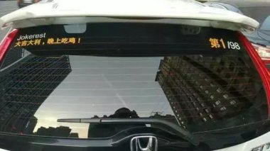 车主脑洞大开贴透明车衣养鱼