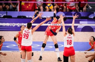 中国女排3-2逆转美国