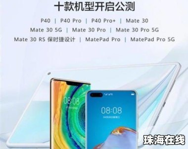 华为手机怎么参加公测