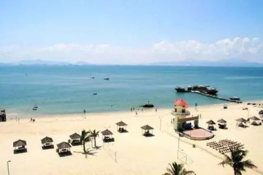 “韦帕”过境广东一海滩遍地海鲜