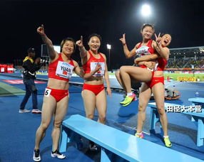 中国队女子4X100米混合接力铜牌
