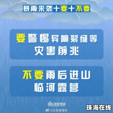 暴雨来袭牢记“10要10不要” 暴雨来袭牢记“10要10不要”