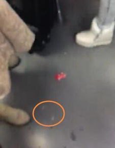 女子无视劝阻将食物残渣扔地铁车厢