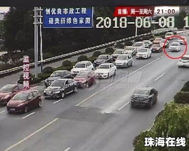 逆行插队车被交警逼退1公里