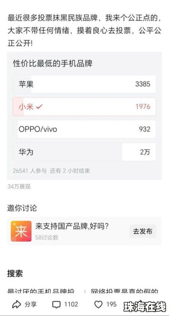 华为手机怎么投票