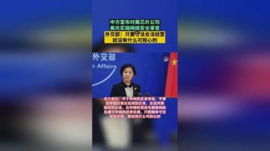 中方回应“希望美放宽芯片出口”