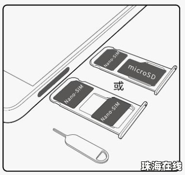 华为手机三个卡托怎么放