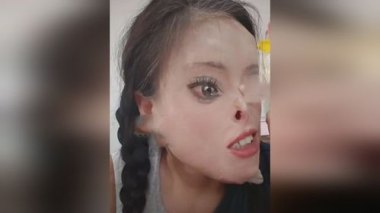 女子称逃离家暴时被泼硫酸严重毁容